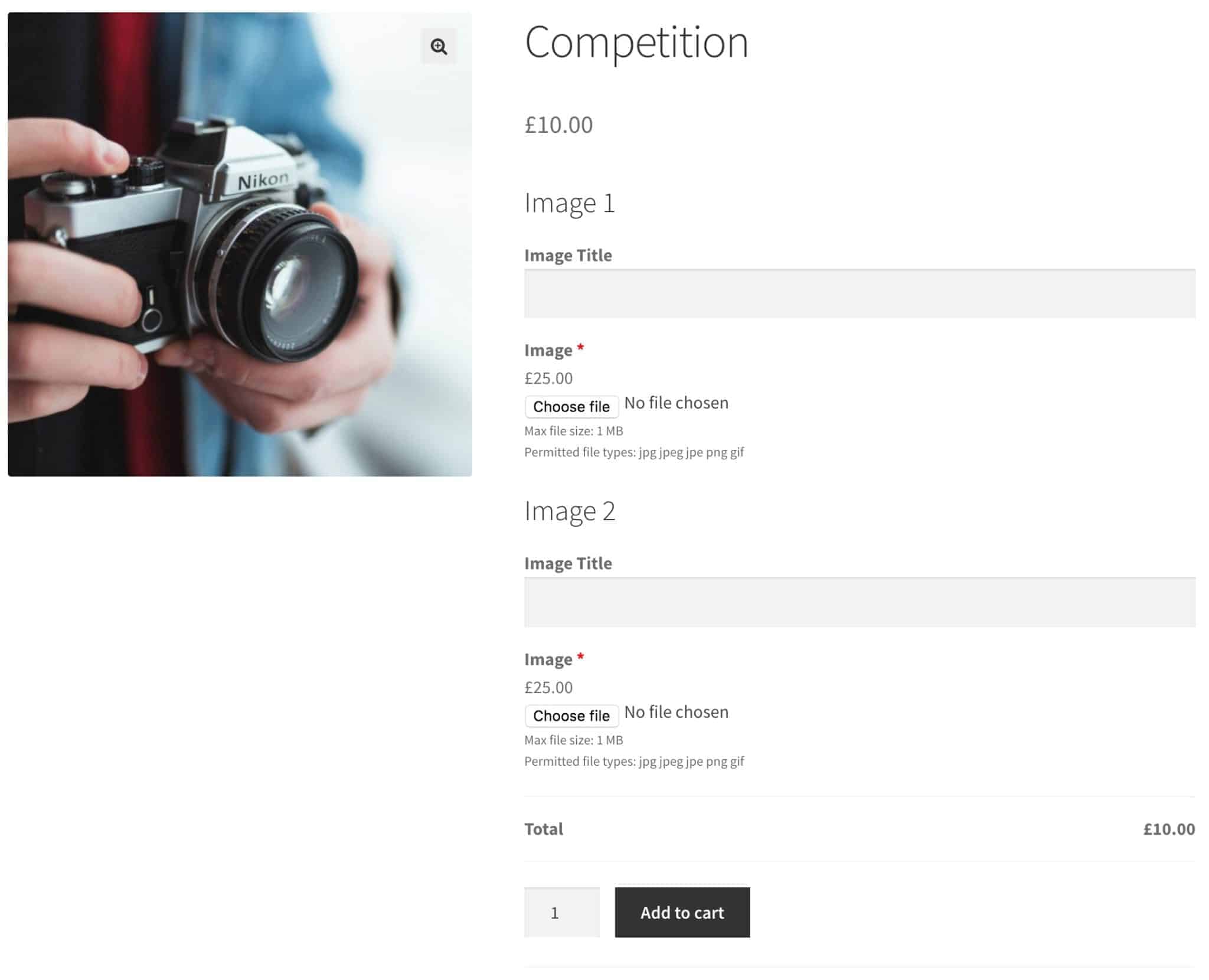 Competition page