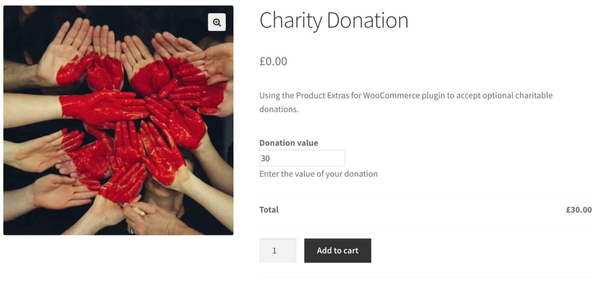 Donation field WooCommerce