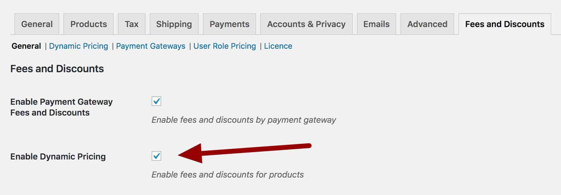 WooCommerce enable dynamic pricing