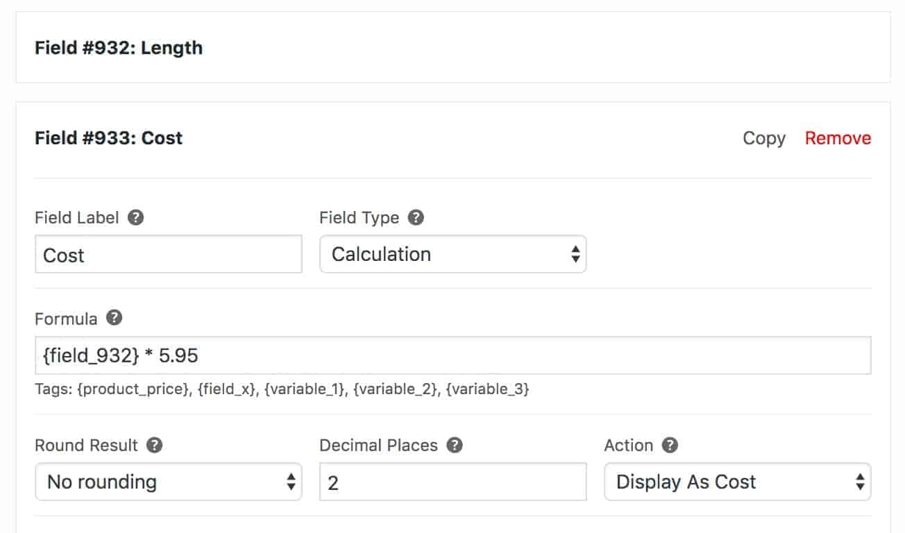 WooCommerce product price calculation for products sold by length