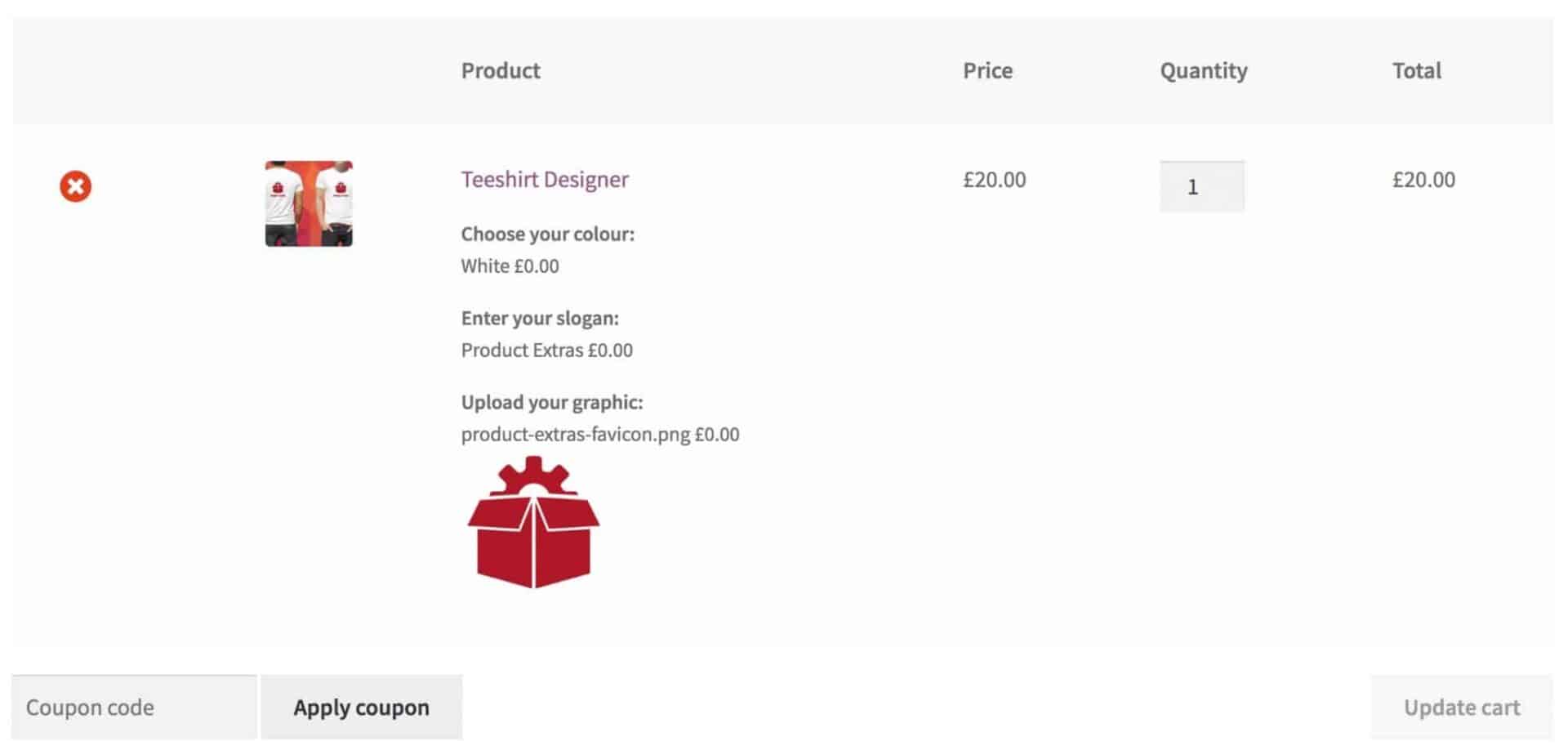 WooCommerce cart custom fields