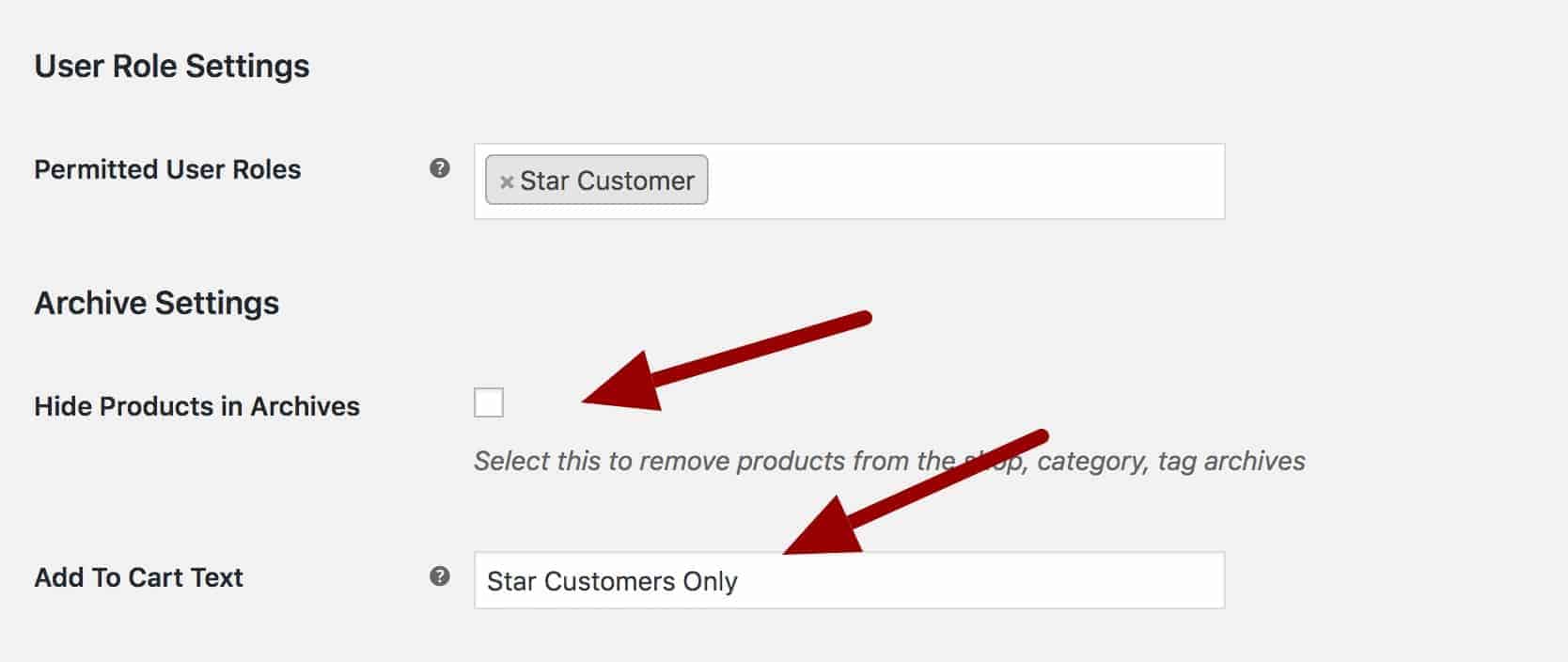 WooCommerce change hidden products add to cart button text