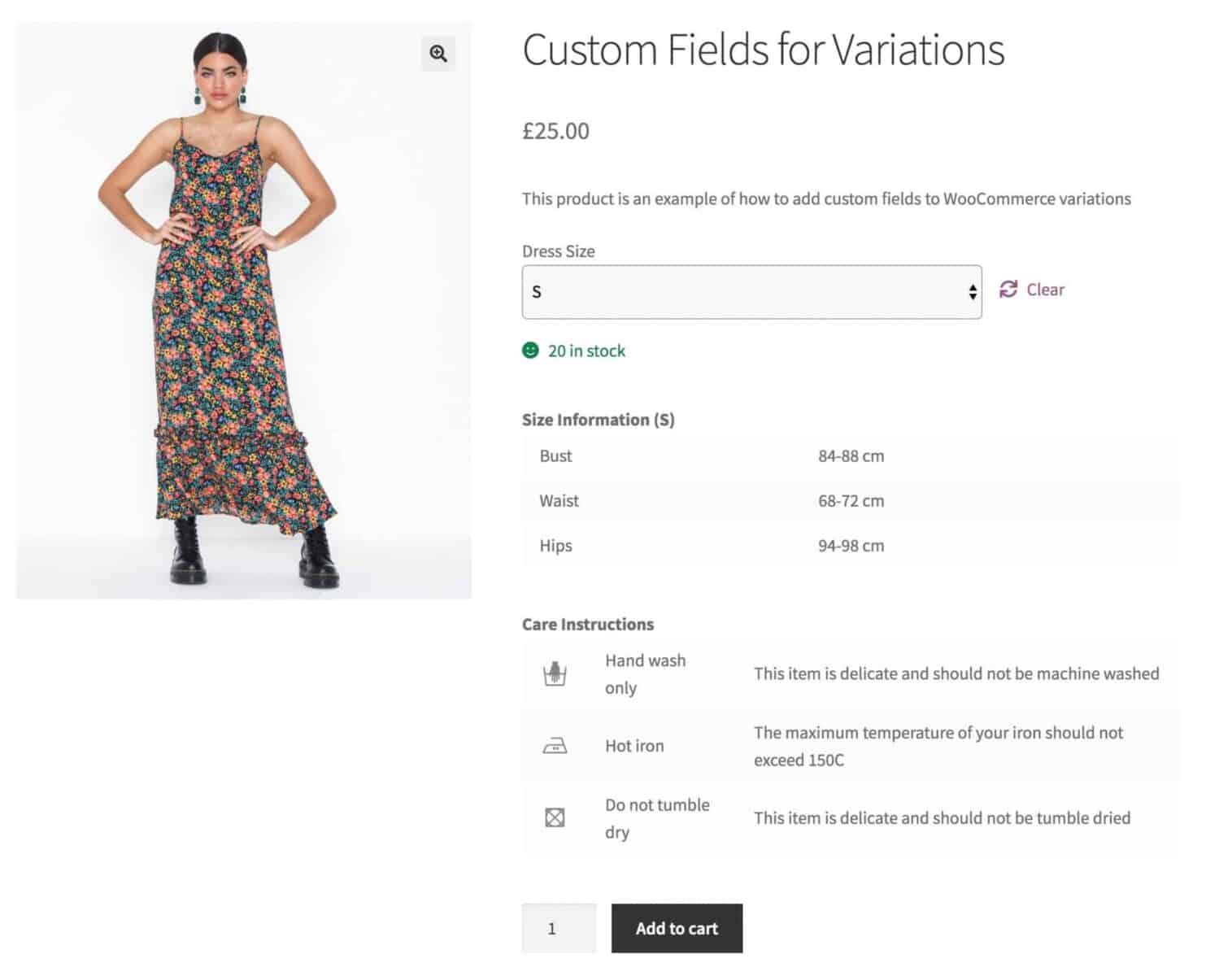 WooCommerce custom fields for variations