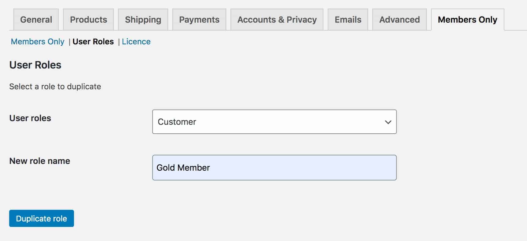 WooCommerce memberships - duplicate user role