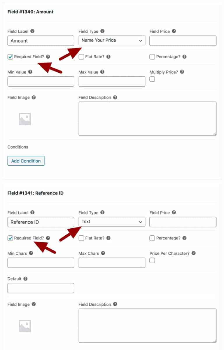 WooCommerce pay your bill settings