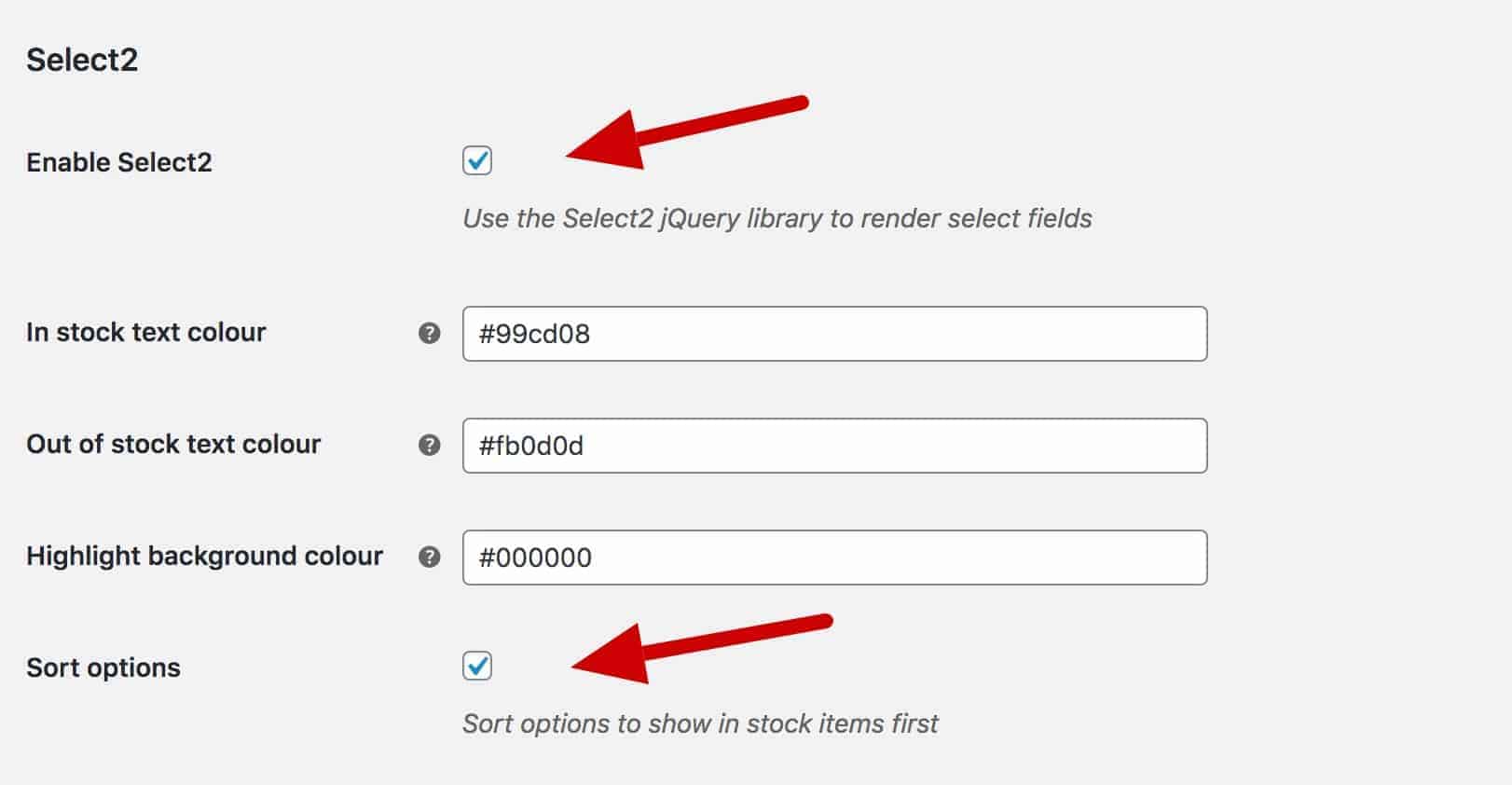 WooCommerce sort variations