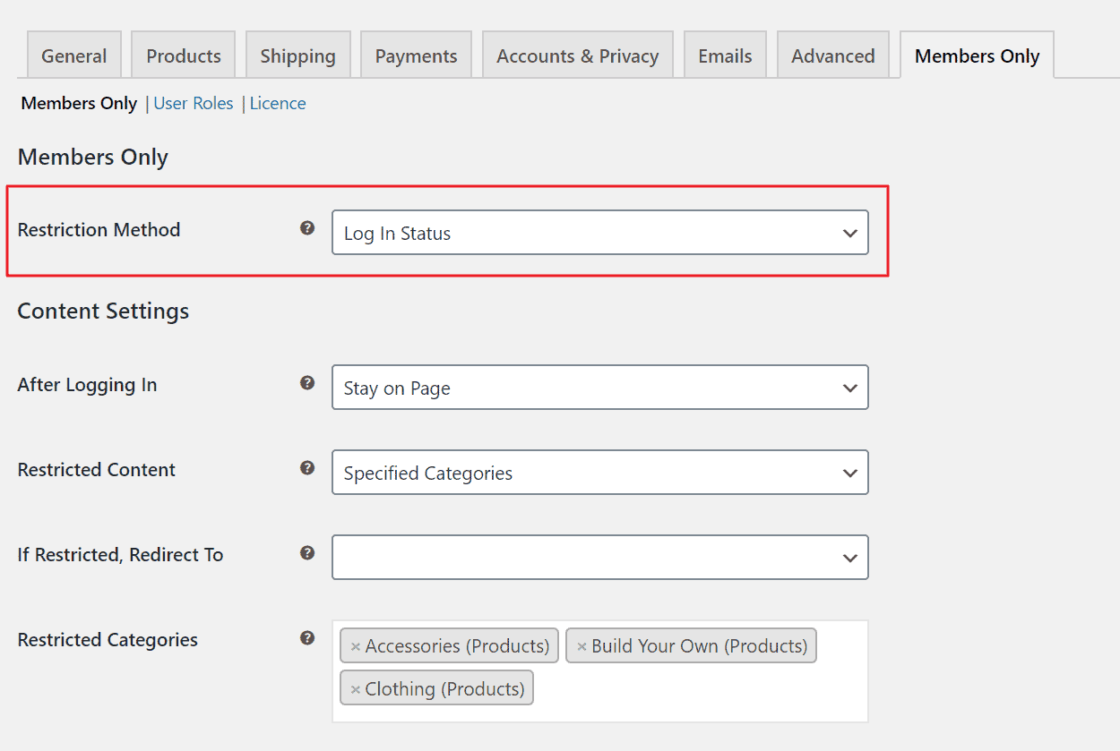 Hide WooCommerce products according to log-in status