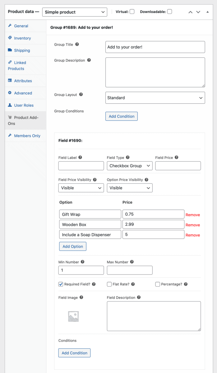 Checkbox group