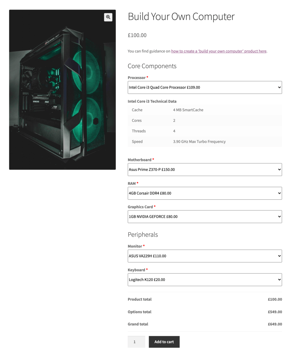 Computer build product