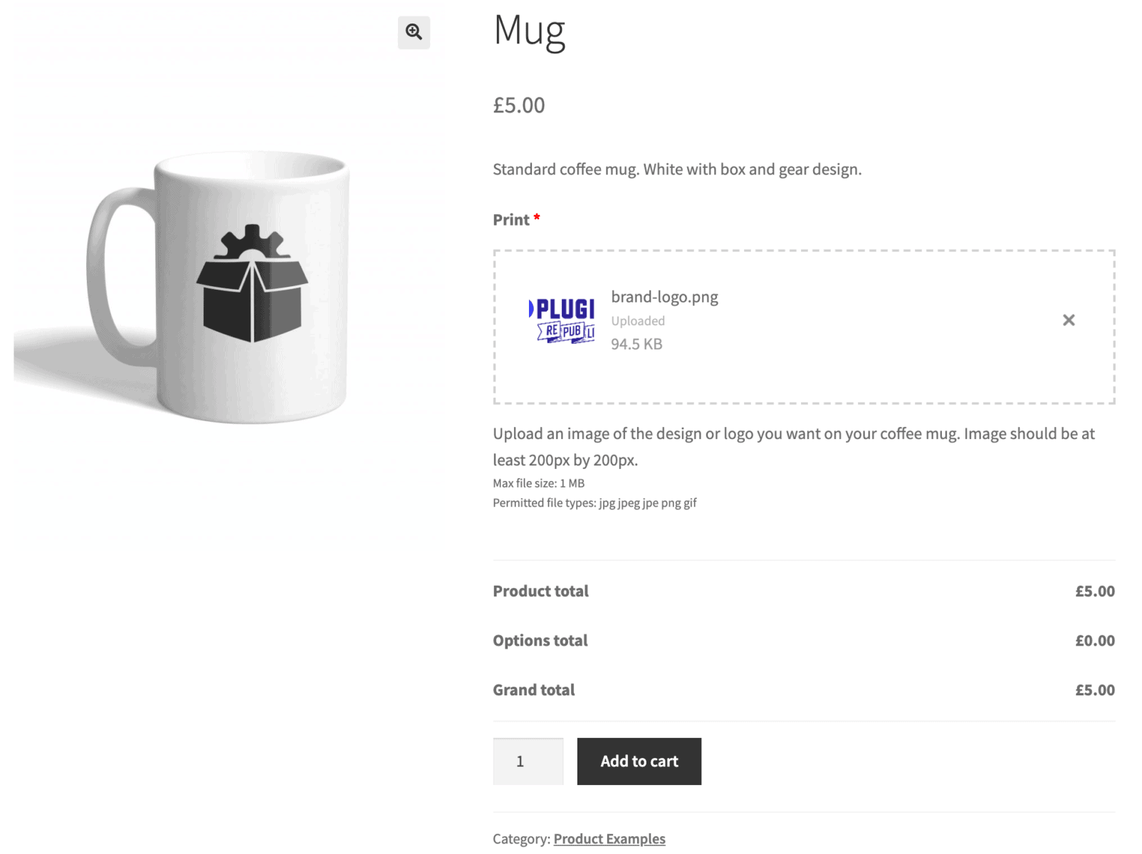 Custom coffee mug