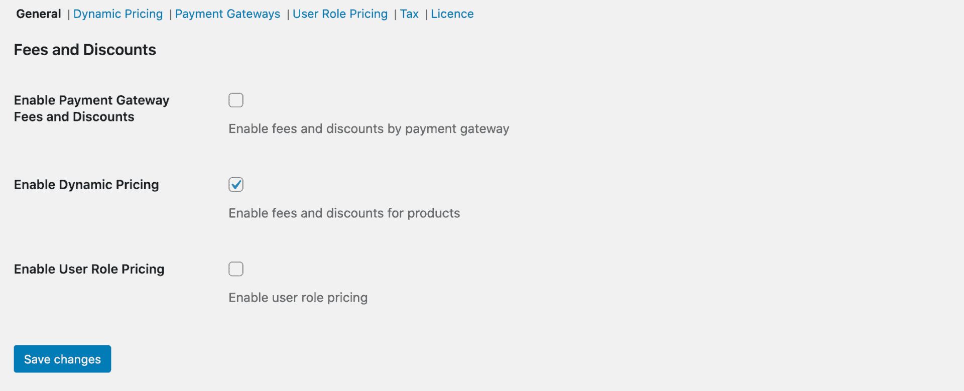 Enable dynamic pricing