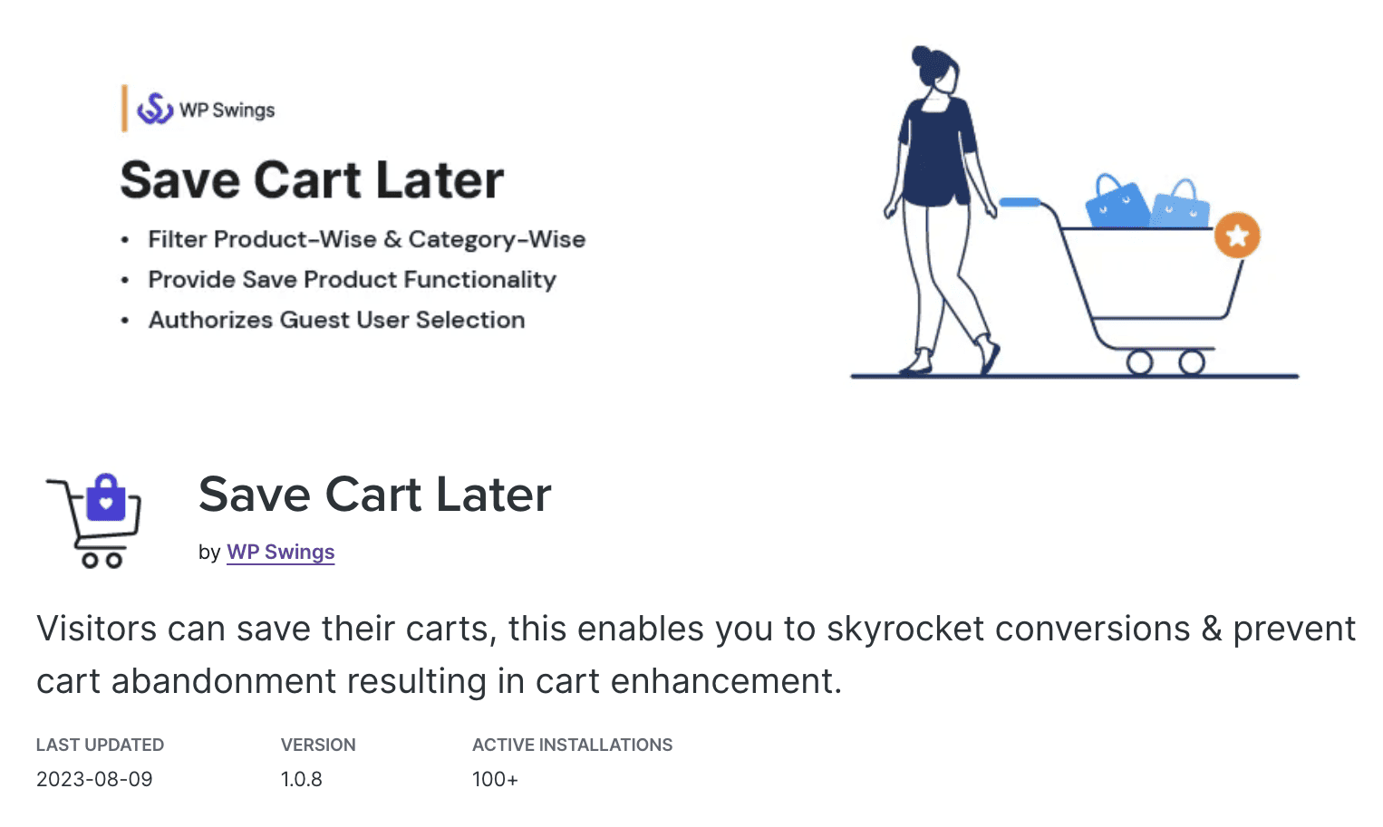 Save Cart Later by WP Swings
