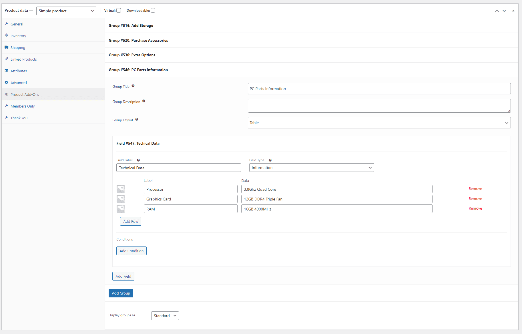 Information field example