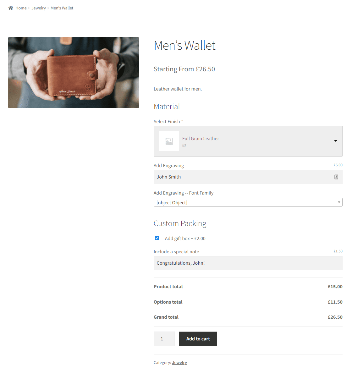 Men's wallet preview