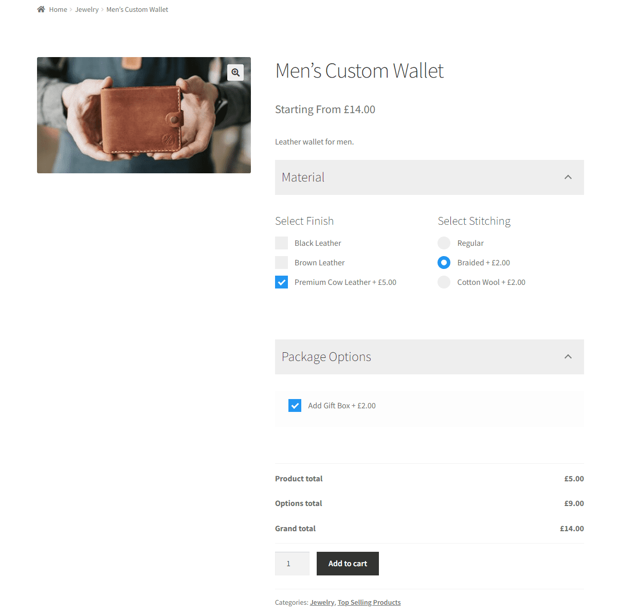 Men's wallet preview