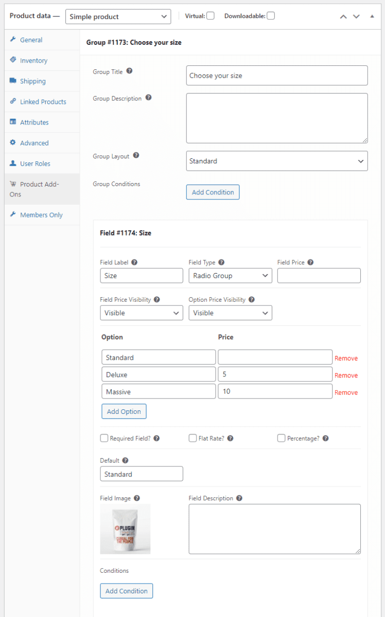 Create a new custom order field