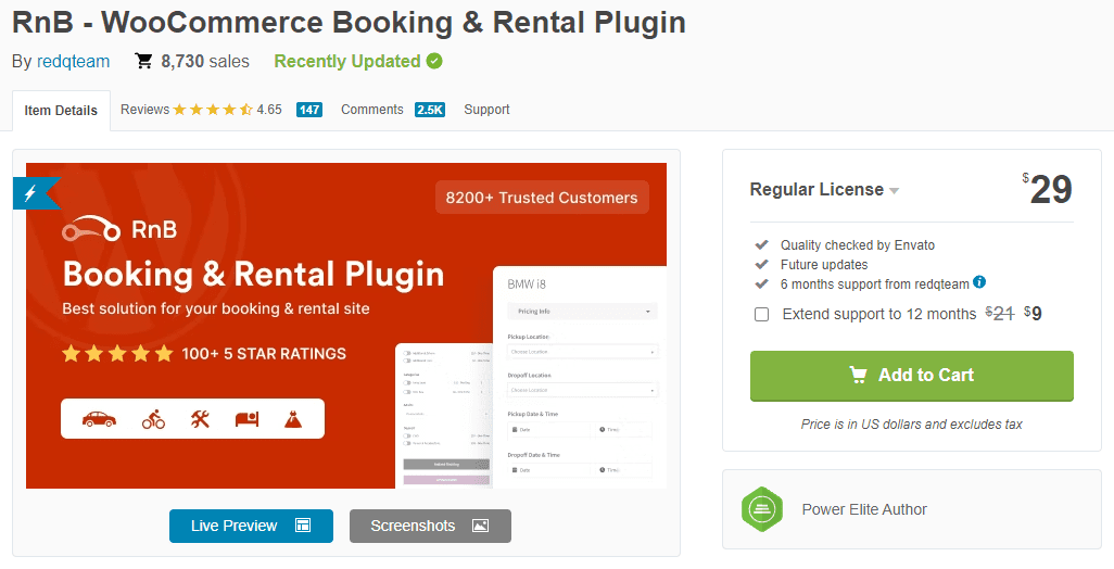 RnB Booking and Rental plugin