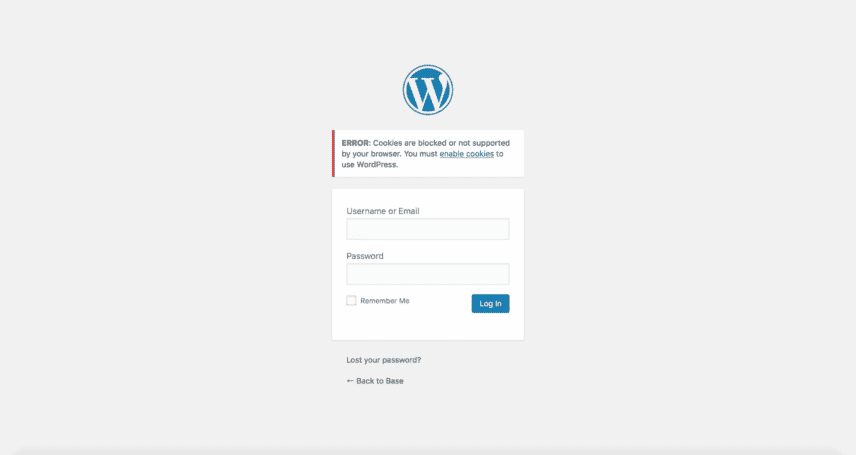 WordPress Multisite: cookies blocked or not supported