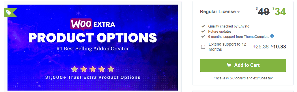 Extra Product Options & Add-Ons for WooCommerce by Theme Complete