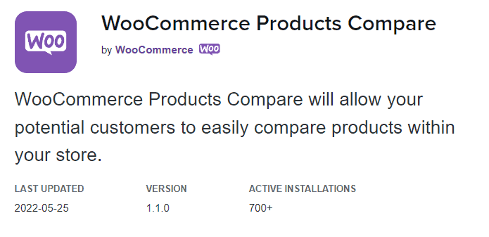 WooCommerce Products Compare