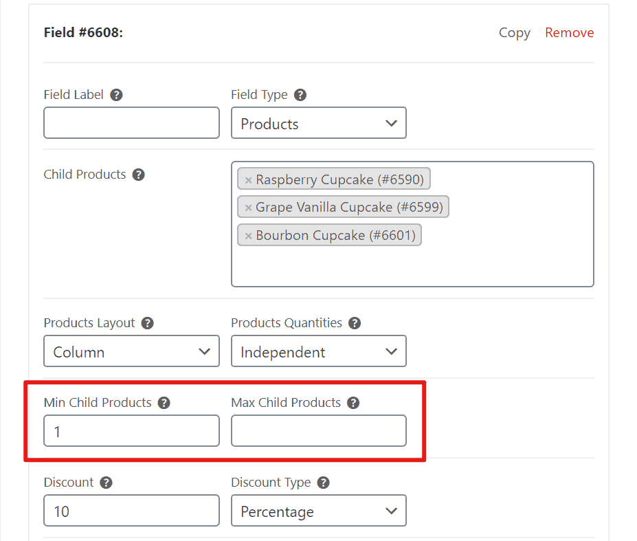 Set minimum or max products for WooCommerce product boxes